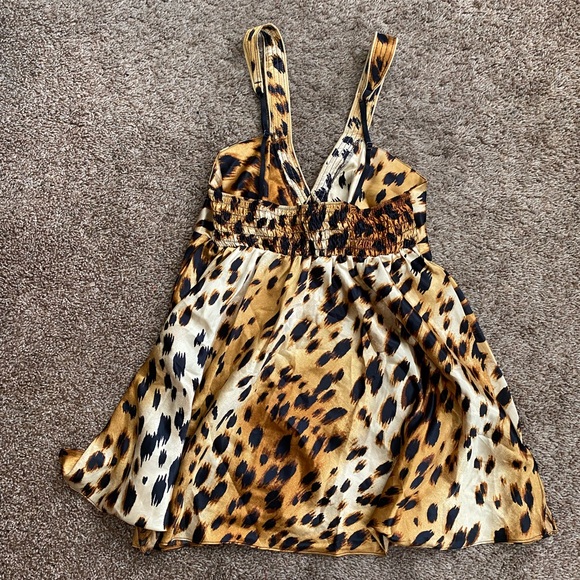 Night Slip | Cheetah Silk Effect Night Slip - Picture 3 of 4